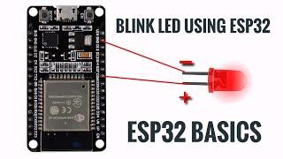 Blink led using Esp32||ESP32 basic tutorials ||IoT ||ESP32 tutorials ||in hindi