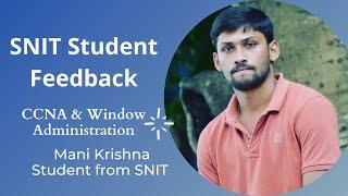 Student Success Story | IT Networking Training | SNIT