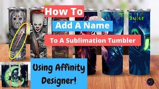 How To Add A Name To a Design With Affinity Designer