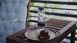 【Vlog】I tried out DELTER COFFEE PRESS. Balcony and coffee. The online class starts now.