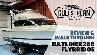 Bayliner 288 Flybridge with MerCruiser 4.2L 250HP Bravo III Diesel - Review & Walkthrough