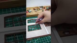 part 4 3d DIY miniatures! (robotime rolife emily’s flower shop)#miniature#crafting #robotimediyhouse