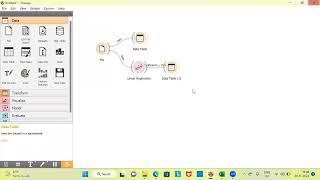 Learn Linear Regression using Orange