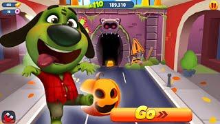 Zombie Ben Gold Run vs Raccoon Boss | Cops And Robbers Halloween (Full Screen Game)