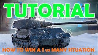 How to win a 1 vs many situation | World of Tanks Tutorial | WoT with BRUCE