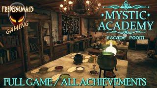 Mystic Academy Escape Room FULL GAME Walkthrough / All Achievements (Wizardry School Escape Room)