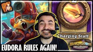 EUDORA GOT GIGABUFFED!!! - Hearthstone Battlegrounds