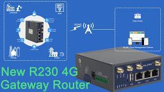 WLINK R230 4G Router(eSIM Optional) | Industrial LTE CAT4/CAT6 Router | Packing&Quick Start Guide