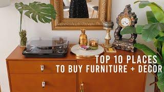 Top 10 Places to Buy Furniture & Decor | Budget, Vintage, and Investment Pieces