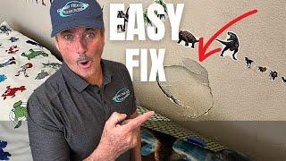 How To Repair Drywall Damage The EASY WAY - Ez Pro Texture