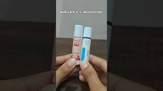 Wish care v/s de construct lip balm  #skincare #wishcare #deconstruct #glowcream #skincarediary