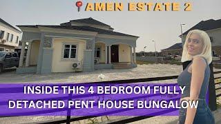 Amen estate phase 2 building | inside a 4 bedroom bungalow with bq for sale in Amen estate phase 2