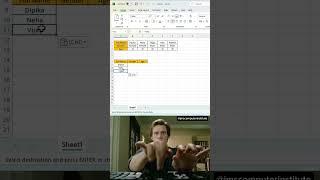 Excel TRANSPOSE I No Copy-Paste Needed! #excel #exceltutorial #exceltips #exceltricks #spreadsheet