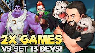 Games with Set 13 Devs ft. Shawn, Milo, Winston, and Ryan! | TFT Into the Arcane | Teamfight Tactics