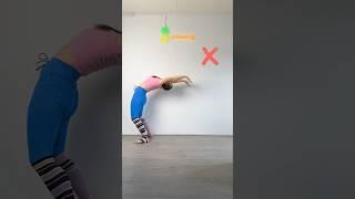 Backbend Fall Easy Peasy #gymnast #tutorial #howto #tips #backbend #bendy