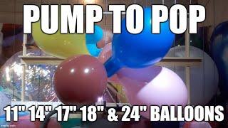 PUMP to POP - Assorted Size Balloons