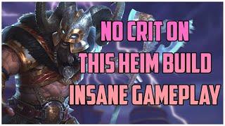 NO CRIT ON THIS HEIM BUILD INSANE GAMEPLAY! RANKED SMITE S10