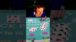 WTF WAS THIS BLACKJACK HAND?? #xposed #blackjack #casino