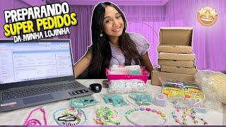 PREPARANDO PEDIDOS DA MINHA LOJINHA DE MIÇANGAS | O MUNDO DE LARISSA