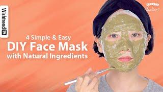 4 DIY Face Mask with 100% Natural Ingredients for Clear Skin | Troubled & Oily skin, Blackheads