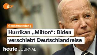 heute journal vom 08.10.2024 Joe Biden, SPD-Generalsekretär, Erfolgsmodell Toyota