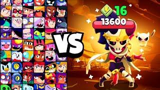 DEMON EMZ vs ALL BRAWLERS! With 16 POWER-UPs! | Brawl Stars