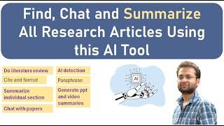 How to find and summarize papers using AI tool (SciSpace copilot)?