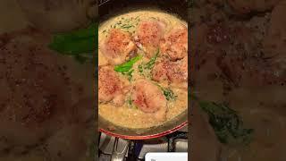 Making vegetables rich and white sauce  creamy chicken #foodlover