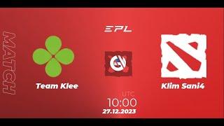 [LIVE] Team Klee vs Klim Sani4 |  EPL Season 15 | 27 December 2023