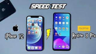 Realme 8 Pro vs iPhone 12 Speed Test