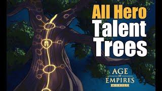 Age of Empires Mobile -  TALENT TREES FOR ALL HEROES | Rank 1 Guide