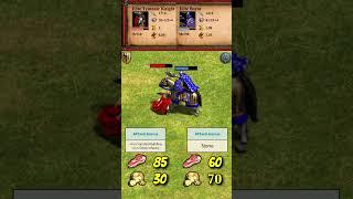 Elite Teutonic Knight vs Elite Boyar | Teutons vs Slavs | The Three Kingdoms | AoE2 #Shorts