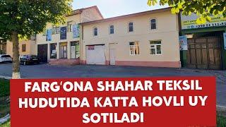 FARGʻONA SHAHAR TEKSIL HUDUTIDA 9 SÕTIH 7 HONALIK HOVLI UY SOTILADI +998770805707