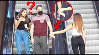 Touching Hands On Escalator Prank 2021 | Prank in Georgia | Best of Just For Laughs