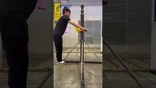 Manual winch lifting mast for lamps/antenna/radio/camera#ptzcamera #antenna#radio #telescopicmast
