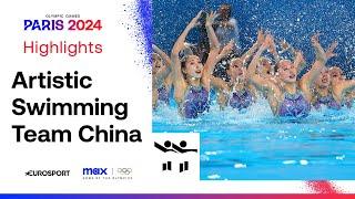 China's GOLD MEDAL Performance in Artistic Swimming Free Routine  | #Paris2024 #Olympics