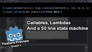 FP: Signals and callbacks got a new friend in Godot 4! Let's make a state machine out of it!