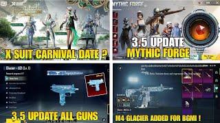  Bgmi M416 glacier is Back | Next Mythic Forge New Leaks | Next X Suit Leaks  | All Upgradeble Guns