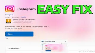 How To Fix Instagram App Not Working in Windows 11