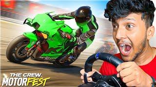 DRIVING WORLD'S FASTEST BIKE WITH STEERING WHEEL