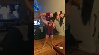 #liftcarry | Strong girl lift and carry her friend part -2 | #stronggirl #piggyback #overheadlift