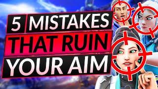 5 AIM Mistakes that Almost EVERYONE MAKES - FIX THIS and RANK UP FAST - Valorant Guide