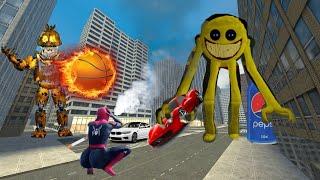 Garrys mod, nextbot, spiderman || battle