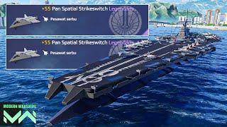 Kapal Sebesar Pulau Bawa 2X Strike Fighter Pan Spatial Strike Switch || Modern Warships