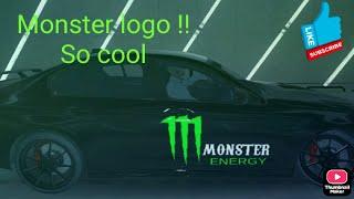 car parking multiplayer how to make a monster energy drink logo