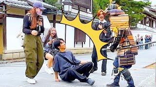 #76 SAMURAI Mannequin Prank in Kyoto Japan | Japanese shogun prank for traveler at Kiyomizu Temple