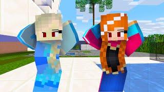 MONSTER SCHOOL : CHICKEN WING MEME ANNA AND ELSA - MINECRAFT ANIMATION