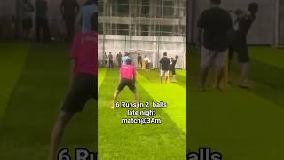 6 Runs in 2 balls Night Final Match #cricket #cricketshorts #nightcricket #nightmatch