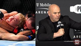 Dana White reacts to Alexandre Pantoja choke Kai Asakura OUT COLD at UFC 310