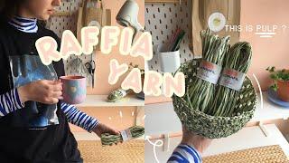 yarn made from pulp ?! everything you need to know about raffia yarn 